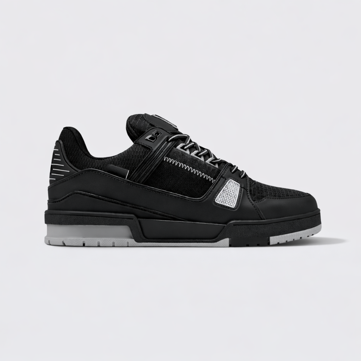 Luxury Trainer Sneakers - All Black